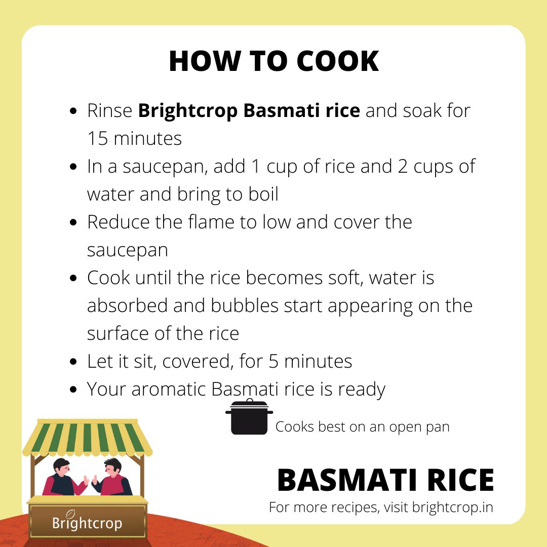 Basmati White Rice (1 KG Pack)