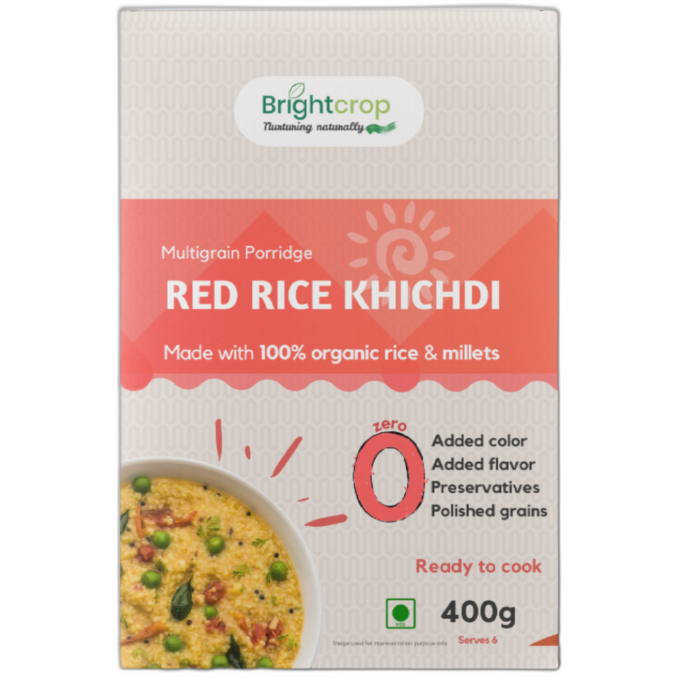 Red Rice Khichdi | Multigrain porridge (400GMS Pack) – Brightcrop Agro