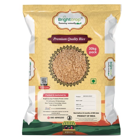 Brown Rice, Sonamasoori (30KG Bag)