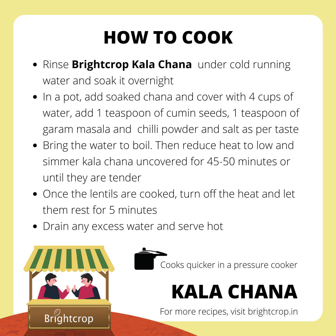 Chickpea | Kala Chana (Brown) (1kg Pack)