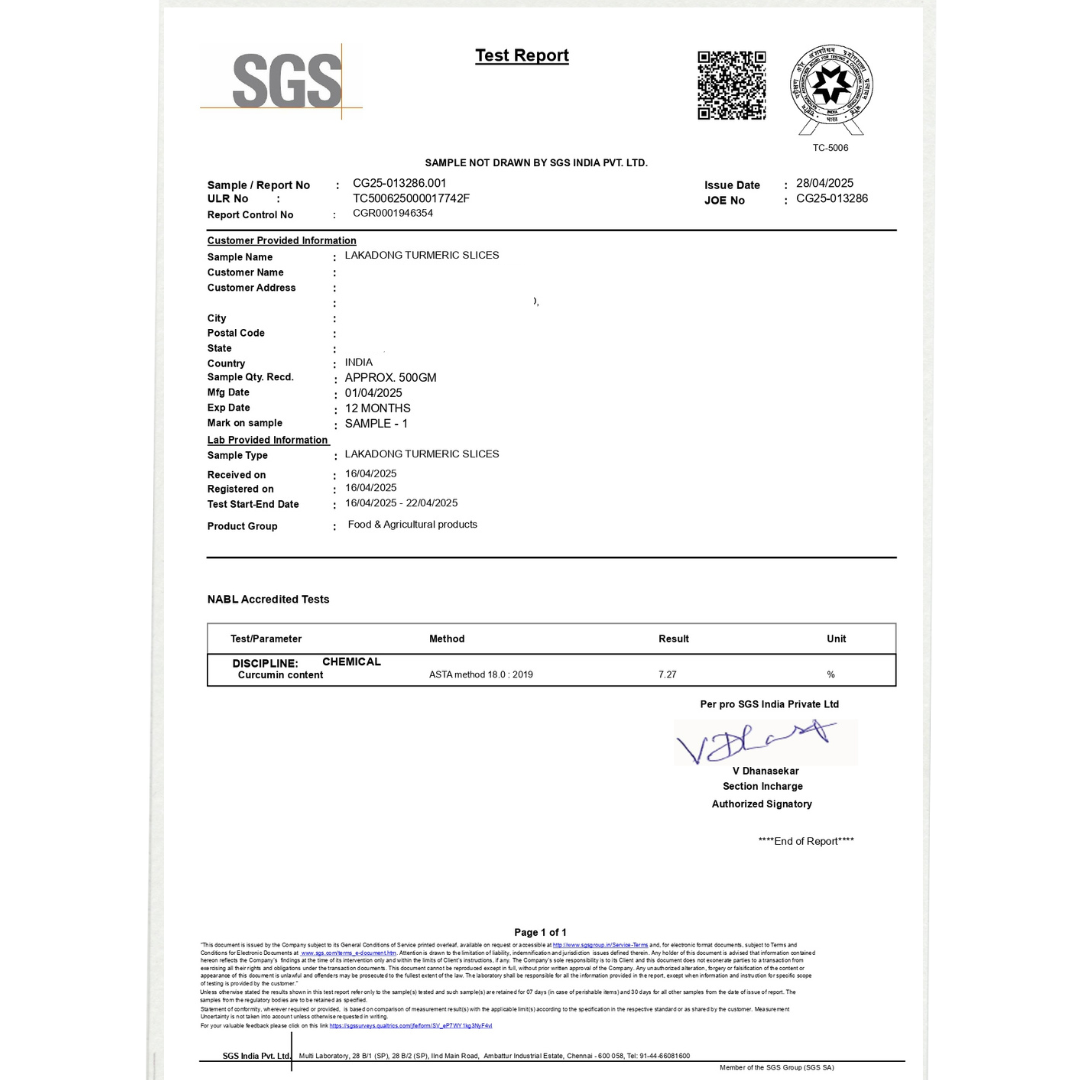 Lakadong turmeric Powder