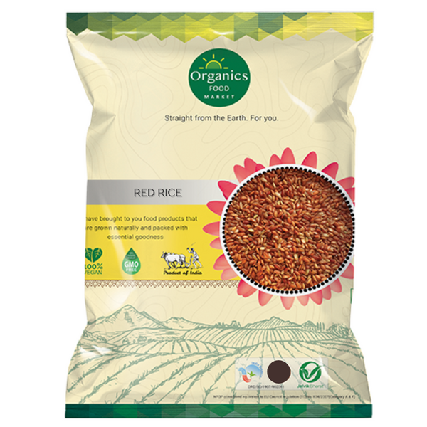 Organic Red Rice | Sathi | Raktashali | Rajamudi | Navara Rice (5 KG Pack)