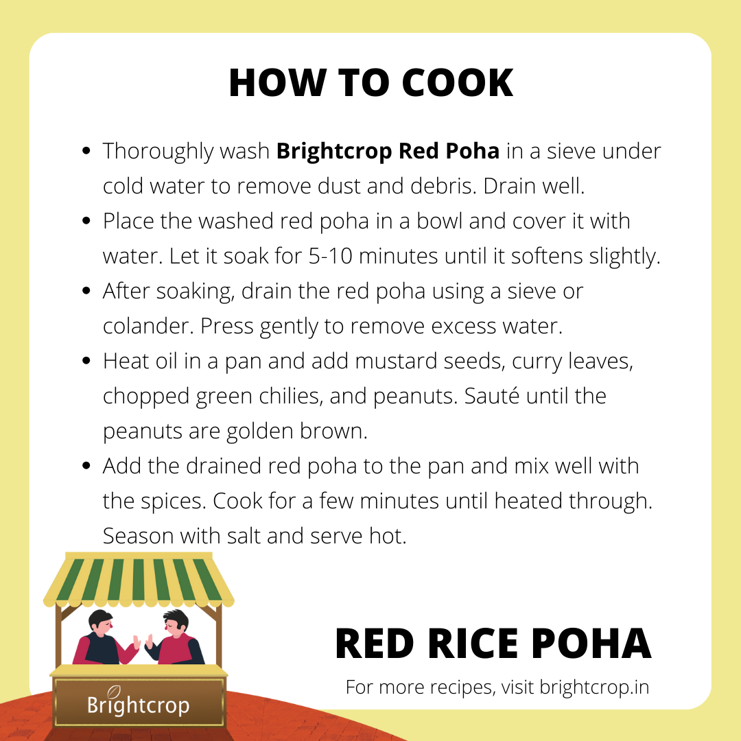 Red Rice Poha | Gluten Free | Rich Diet (500GM Pack)
