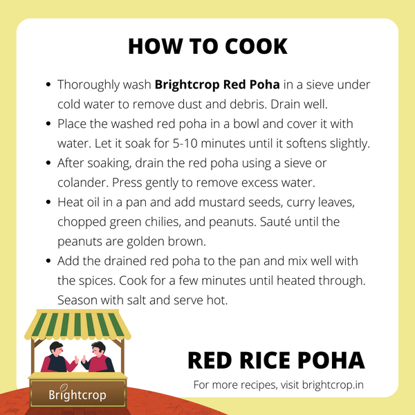 Red Rice Poha | Gluten Free | Rich Diet (500GM Pack)