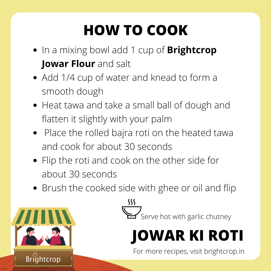 Jowar flour (Jowar atta) | ज्वार का आटा (1kg Pack)