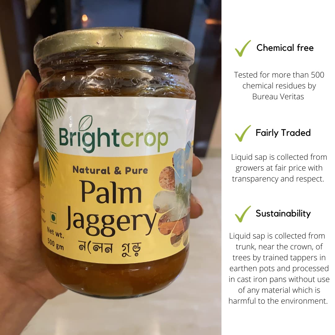 Purest Palm Jaggery | Karuppatti | Semi solid