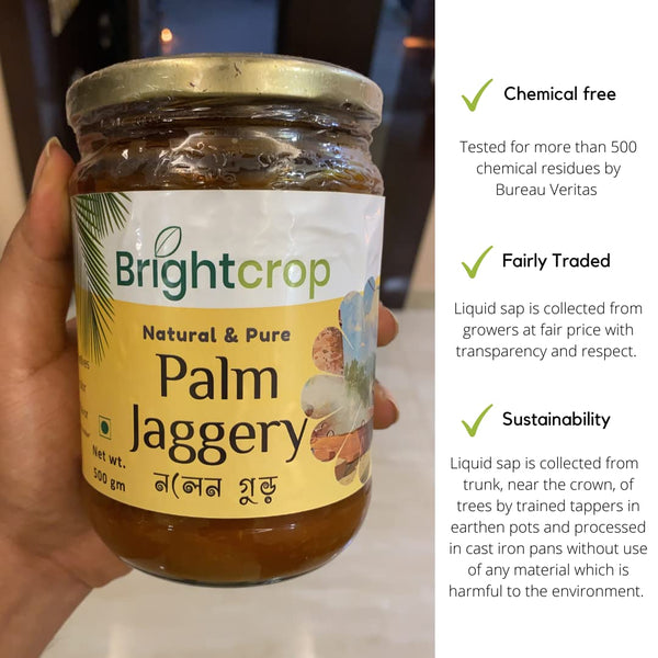 Purest Palm Jaggery | Karuppatti | Semi solid