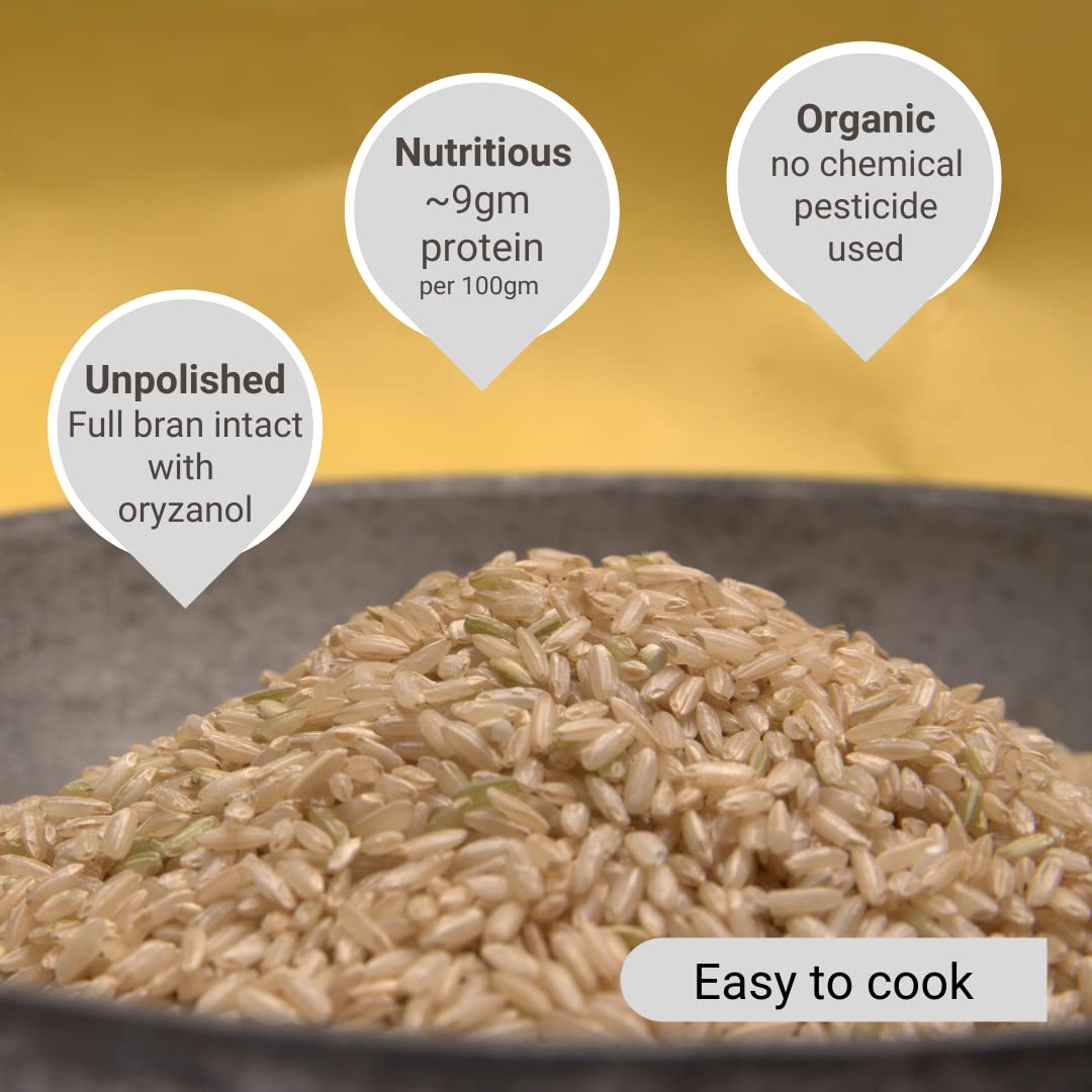 Sonamasoori Brown Rice (1 KG Pack)