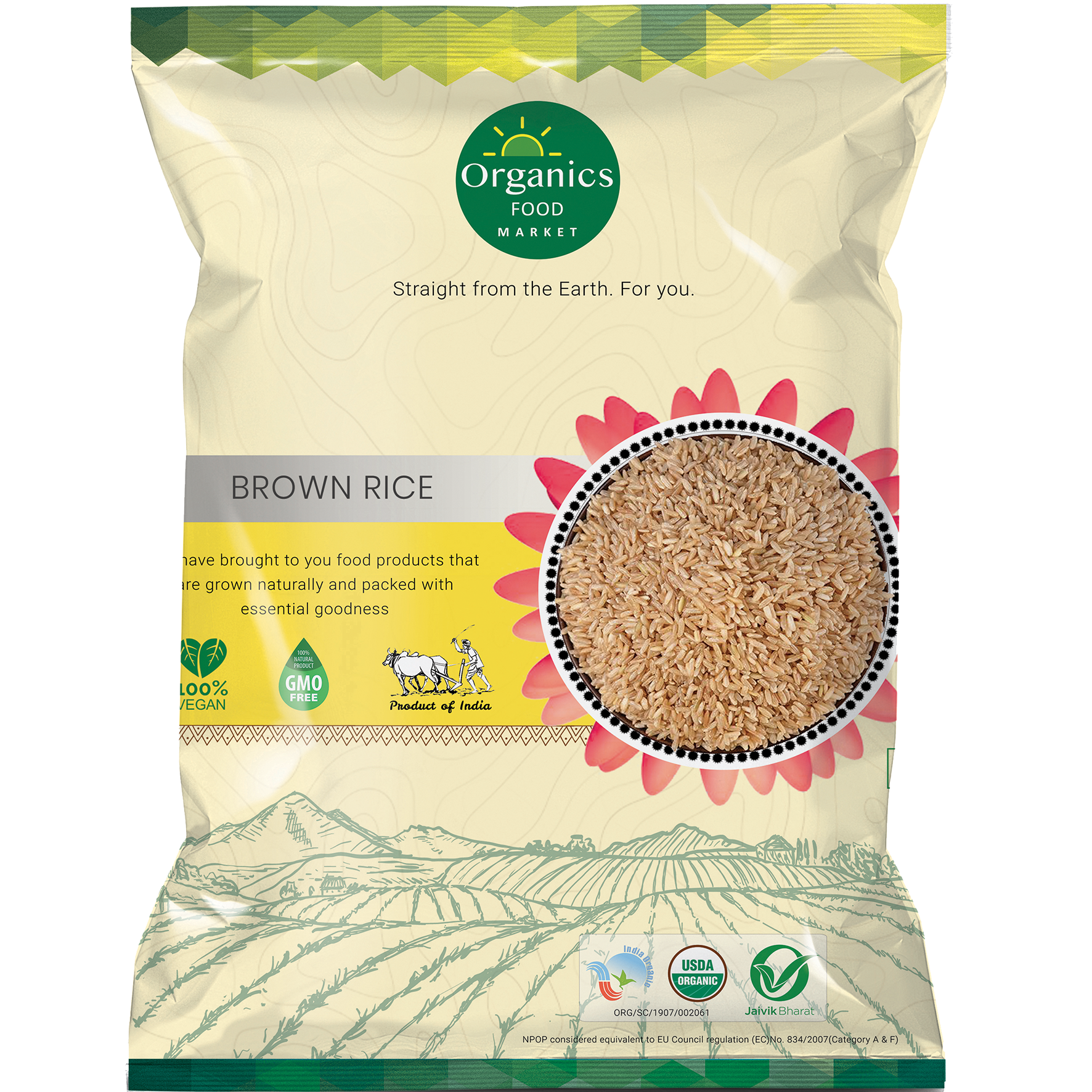Unpolished Brown Rice (26kg Pack)